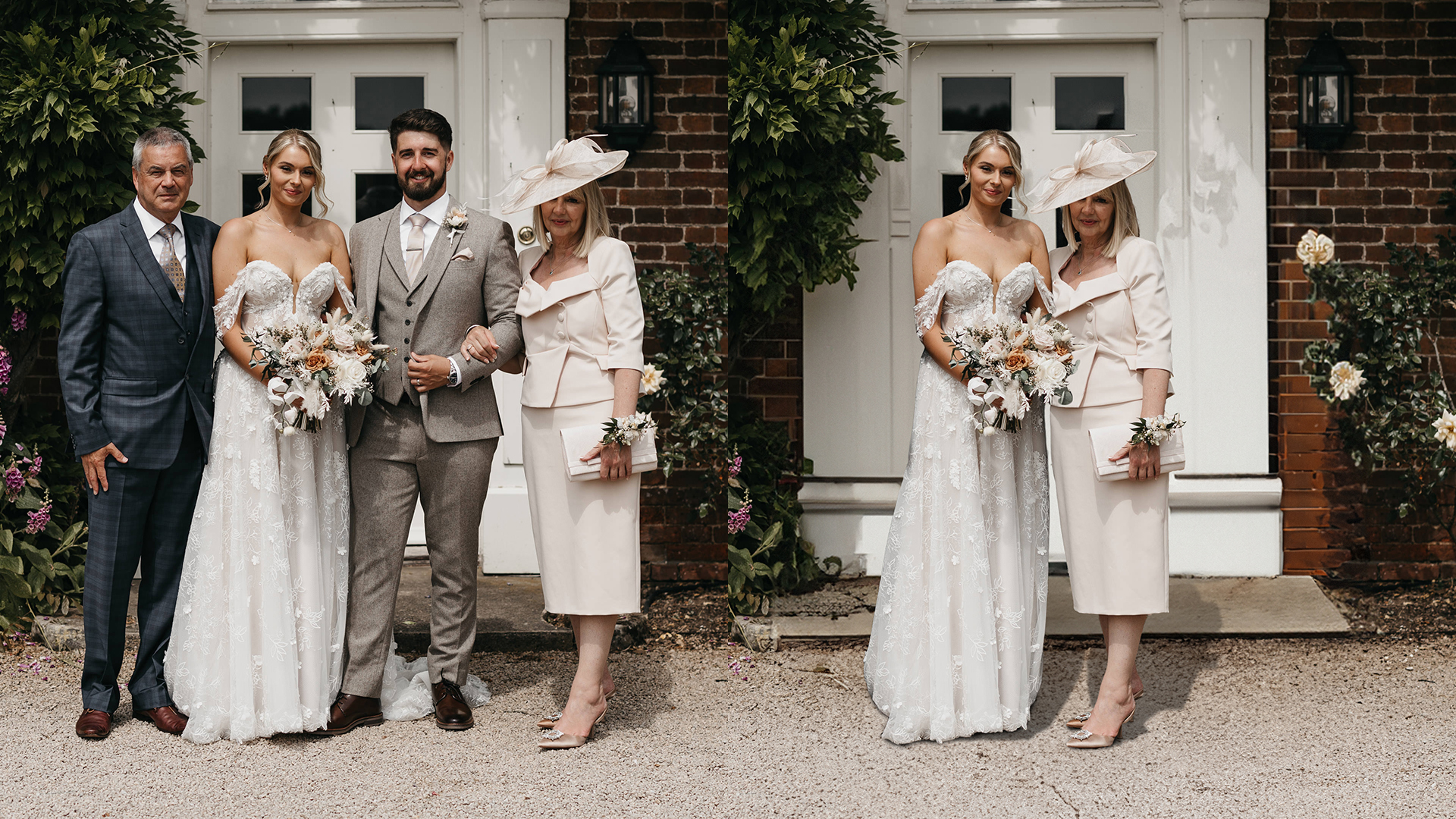 Photo Editing for Bride and Mother Wedding Group Photos