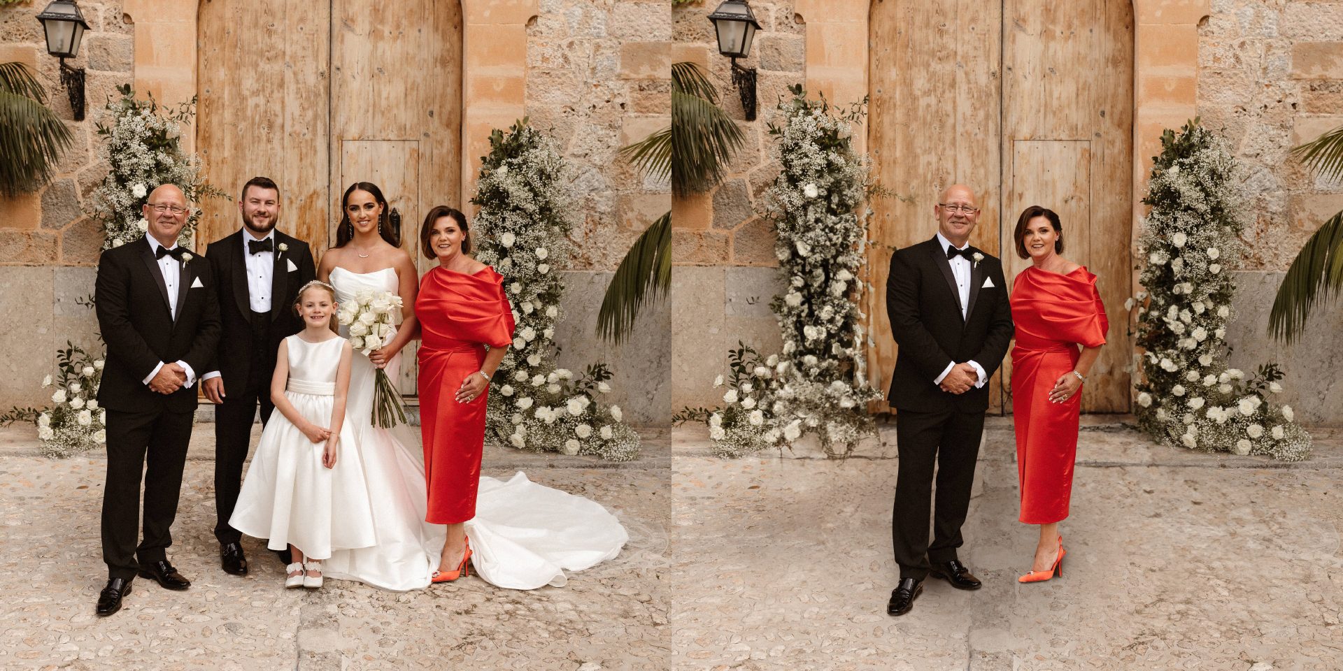 Creating smaller wedding group photos from larger group photos