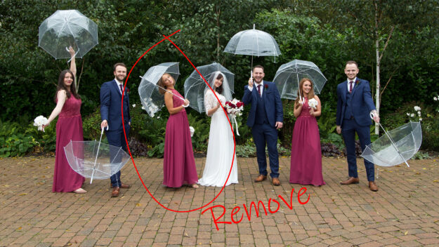 Removing people from wedding photos Removing people from wedding photos